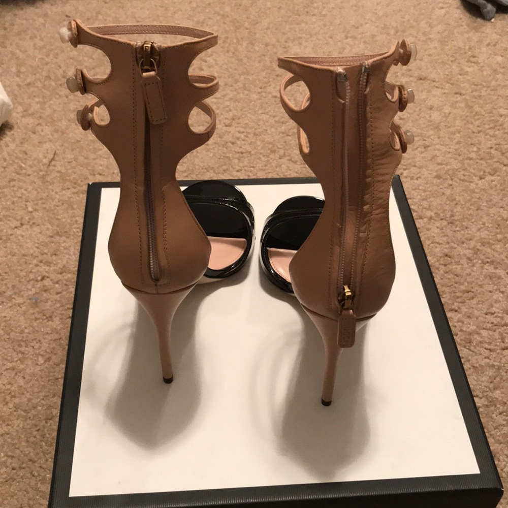 Leather upper vernice crystal/Malaga Gucci Heels - Picture 2 of 4